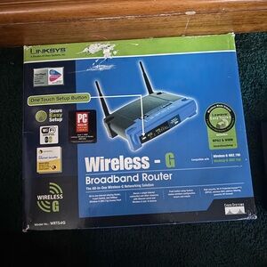 Linksys Blue and Black Wireless-G Router